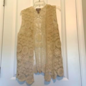 Ladies lace vest